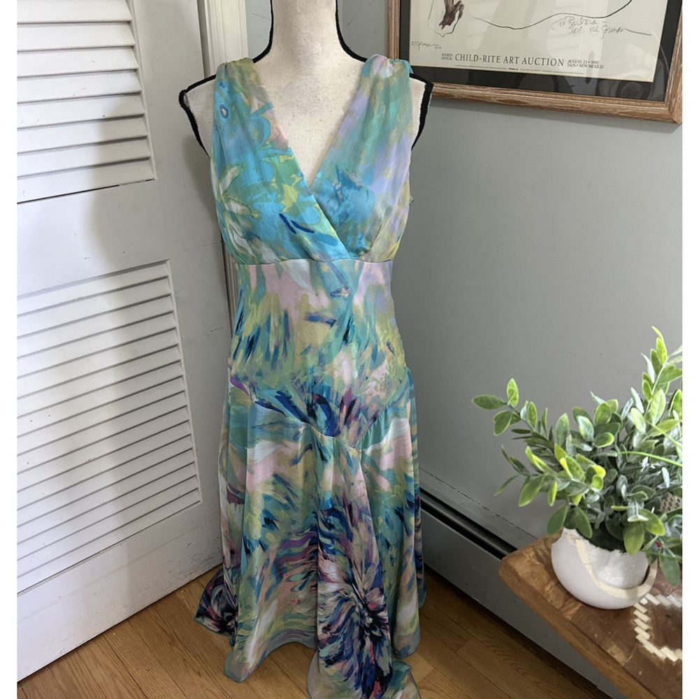 Rabbit Rabbit Rabbit Dress Womens 10 Asymmetric Maxi Y2K Ethereal Fairy Goddess